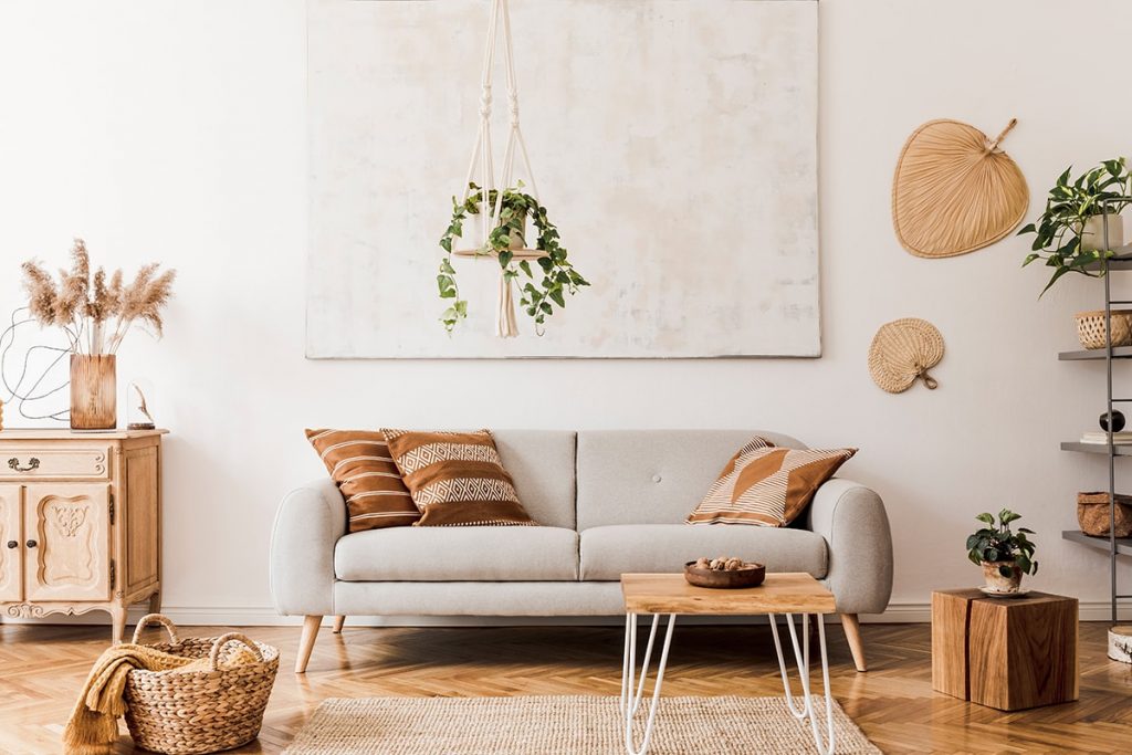 earthy living room